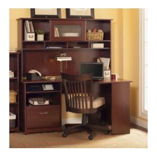 Bush Furniture Harvest Cherry Cabot Collection Overhead Hutch, 60 Inch Width   Computer Hutches