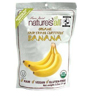 Natures All Foods Organic Raw Banana Dried Fruit, 2.5 Ounce    12 per case. Health & Personal Care