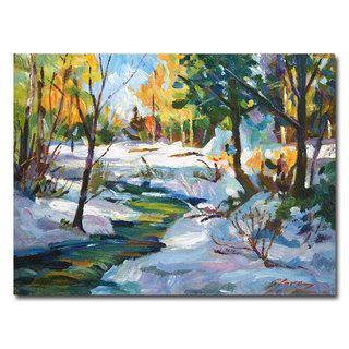David Lloyd Glover 'Early Snowfall' Canvas Art Trademark Fine Art Canvas