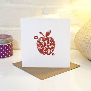 apple of my eye valentine's card by aliroo