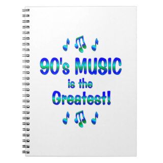 90s Music is the Greatest Spiral Notebooks