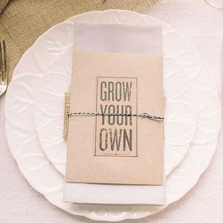 seed packets wedding favour by the wedding of my dreams