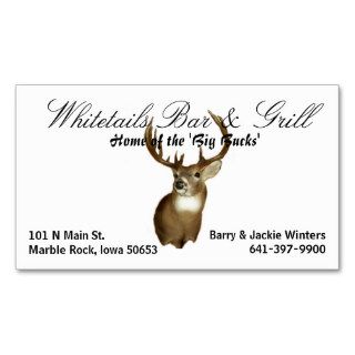 Whitetails Bar & Grill Business Cards
