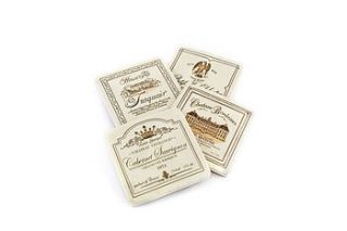 wine and beer coasters by little red heart