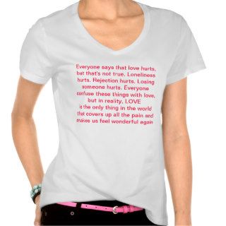 Love quotes T shirt