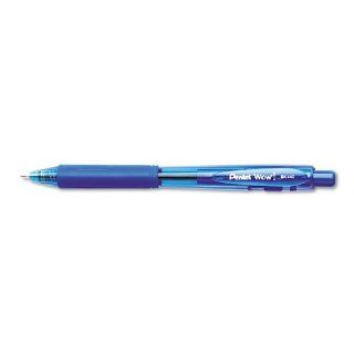 WOW Ballpoint Retractable Pen, Blue Ink, Medium, Dozen  Rollerball Pens 