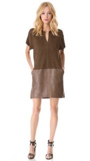 Vince Suede & Leather Dress