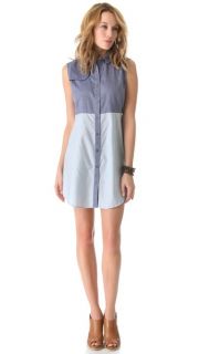 state & lake Chambray Sleeveless Shirtdress