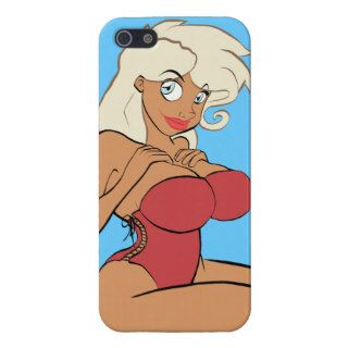 Cartoon Pin Up Girl iPhone 5 Case