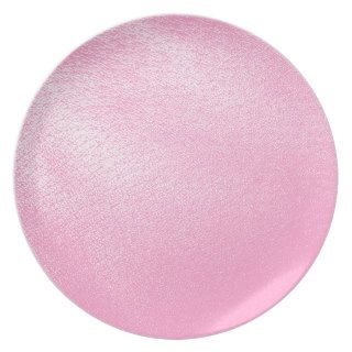 Soft Pink Leather Look (Faux) Party Plates