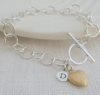 'cuoro' personalised charm bracelet by evy designs