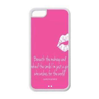 Fitted iPhone 5C Cheap IPhone5 Cases Marilyn Monroe Quotes back Durable TPU covers Cell Phones & Accessories