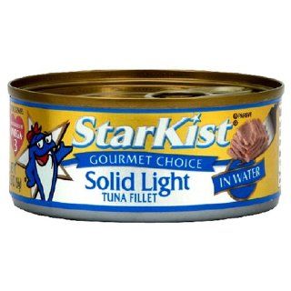 Starkist Solid Light Tuna Fillet In Water, 5.5 Ounce Can (Pack of 12)  Tuna Seafood  Grocery & Gourmet Food