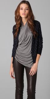 JNBY Front to Back Polka Dot Cardigan