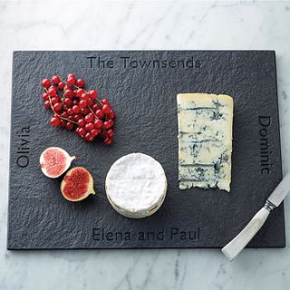 personalised rectangular slate board by made from slate