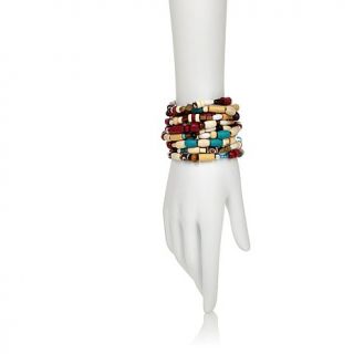 BAJALIA "Surama" Multicolor Bead 10 Row Bracelet