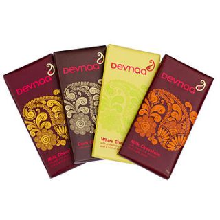 indian inspired chocolate bar gift set by devnaa