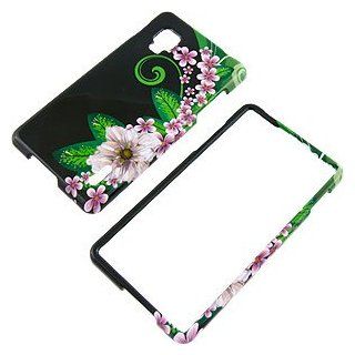 Green Flower Protector Case for LG Optimus G (Sprint) LS970 Cell Phones & Accessories