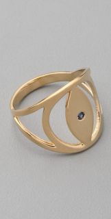 Jennifer Zeuner Jewelry Evil Eye Sapphire Ring