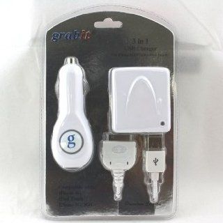 For APPLE IPHONE 4S TRAVEL CHARGER 3 IN 1 Cell Phones & Accessories