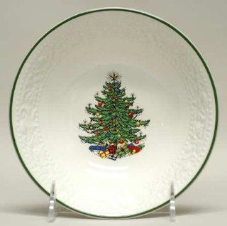 Cuthbertson Dickens Embossed Christmas White Coupe Cereal Bowl, Fine China Dinnerware Kitchen & Dining