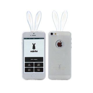 Original Rabito Bunny Rabbit Ears Design Transparent Clear iPhone 5S / 5 Protective Cover Carrying Case Cell Phones & Accessories