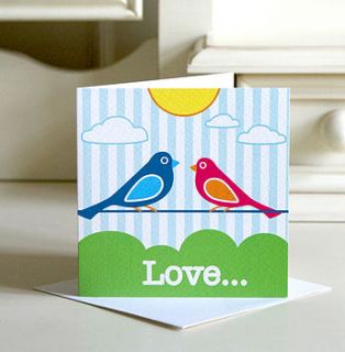 'love' greeting card by the strawberry card company