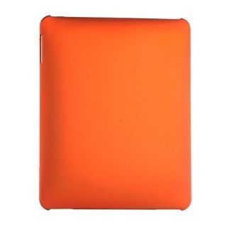 Orange Snap on Rubberized Hard Skin Shell Rear Only Protector Cover Case for Apple Ipad Wifi / 3g Cell Phones & Accessories