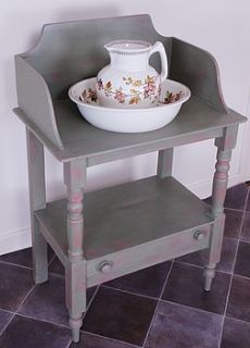 hand painted victorian washstand by pippin & tog