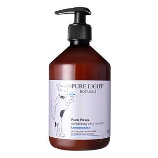 revitalising organic pet shampoo by pure light botanics