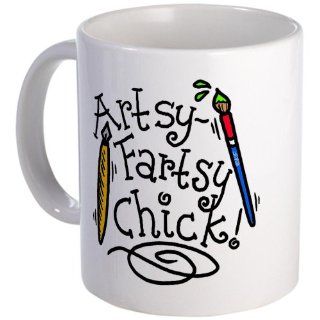 Artsy Fartsy Chick Mug Mug by  Kitchen & Dining