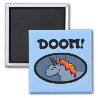 Doom Unicorn Refrigerator Magnets