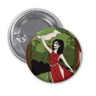 Vesna   Slavic Goddess of Spring Pinback Button