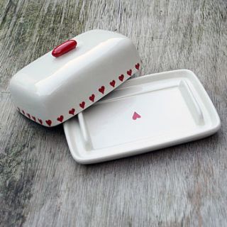 hand painted butter dish by juliet reeves designs