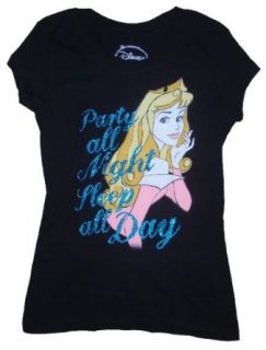 Disney Sleeping Beauty Party All Night Sleep All Day Graphic T Shirt   2XL Fashion T Shirts