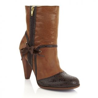 Poetic Licence "Most Wanted" Leather and Fabric Printed Bootie