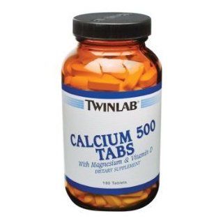TwinLab   Calcium 500 Tabs, 180 tablets Health & Personal Care