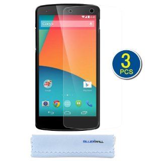 BIRUGEAR 3 Pack Crystal Clear Screen Protector Film for LG Google Nexus 5 (T Mobile, Sprint Version Compatible) with Microfiber Cleaning Cloth Cell Phones & Accessories