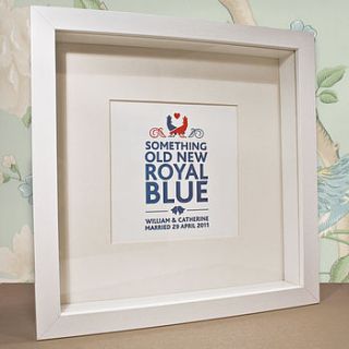 'royal wedding' letterpress print by yield ink