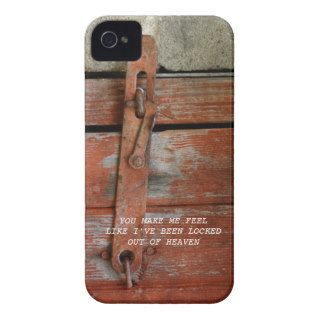 Antique Red Barn Door Lock iPhone 4 Case