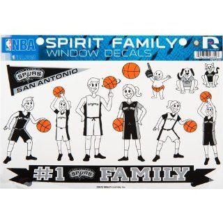 San Antonio Spurs Family Spirit Window Decal Stickers Sheet Basketball Automotive