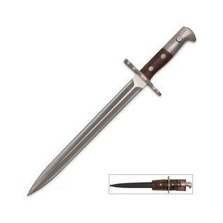 Swiss K31 Bayonet with Frog and Scabbard, Used  Hunting Fixed Blade Knives  Sports & Outdoors