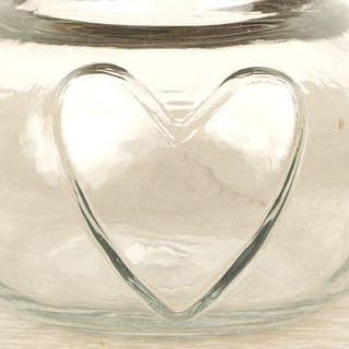 heart storage jar with ceramic heart lid by dibor