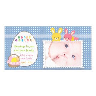 Little Bunnies   Happy Easter Photo Card