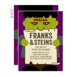 Halloween Invitations   Franks And Steins Halloween Party Invitations Health & Personal Care