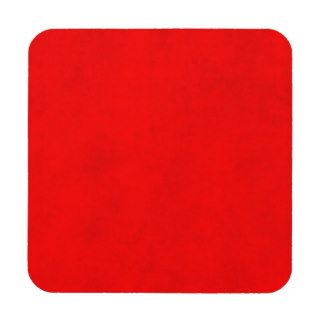Christmas Bright Red Color Parchment Paper Blank Beverage Coasters