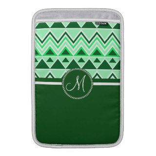 Monogram Aztec Andes Tribal Mountains Triangles MacBook Air Sleeves