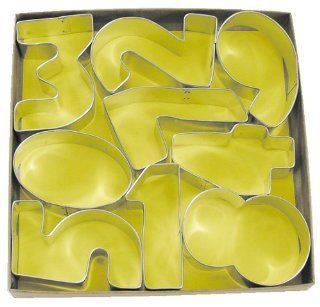 Numbers Cookie Cutters Tinplate Set of 9 Kitchen & Dining
