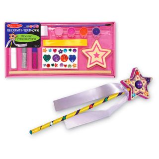Melissa and Doug Decorate Your Own Wooden Princess Wand