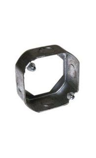 Steel City 4 OD EXT SPL 4 Inch Diameter 2 1/8 Inch Deep 21.5 Cubic Inch Pre Galvanized Steel Octagon Box Extension Ring